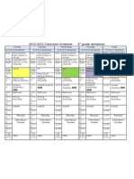 2012-2013 Classroom Schedule - Room 317 Revised