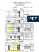 Jagan'S College of Engineering & Technology Choutapalem, Nellore Calendar of Events (Ii, Iii & Iv B.Tech)