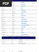 Below Are The Dates For The Important Hindu Religious Festivals in 2012