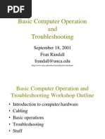 Basic Computer Operation and Troubleshooting