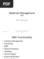 Materials Management: BPI - Overview