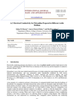 A.C Electrical Conductivity For Polyaniline Prepered in Different Acidic Medium