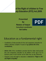 Right To Education, 2009