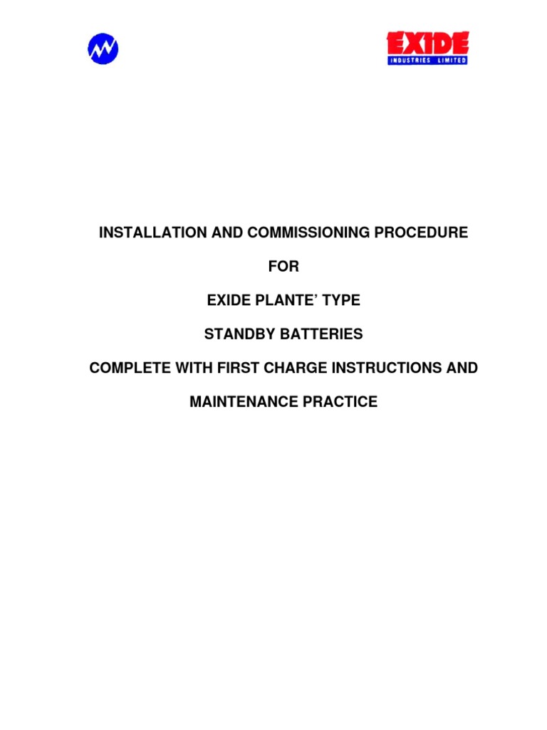 Exide BATTERY MANUAL PDF Battery Charger Electrical Connector