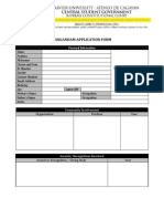 Pangandam 2013 Application Form