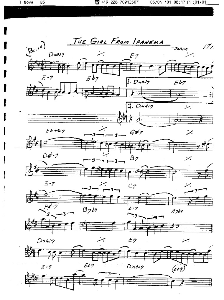 The Girl From Ipanema PDF