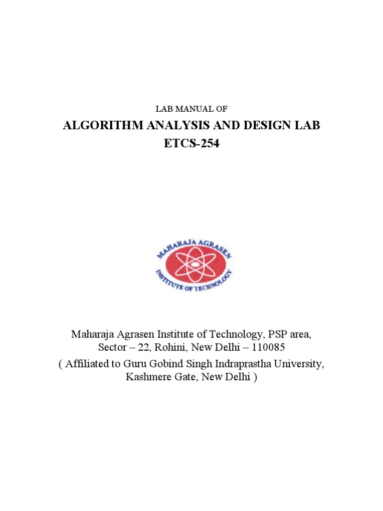 Algorithm Analysis Lab Manual | PDF | Dynamic Programming | Matrix ...