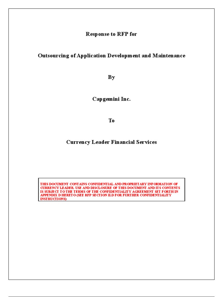 Response To RFP | PDF | Leadership | Itil