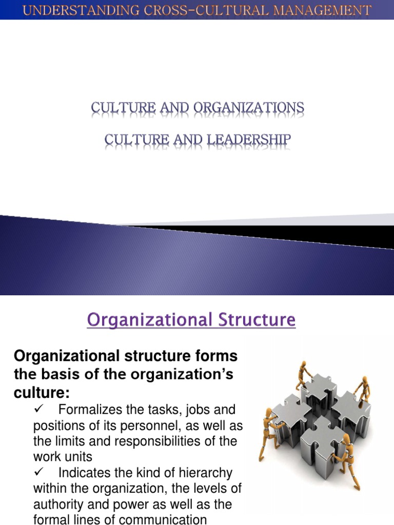 Culture and Organization: Organizational Structure and Leadership | PDF ...