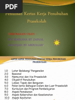 Format Penyediaan Kertas Kerja Penubuhan Prasekolah