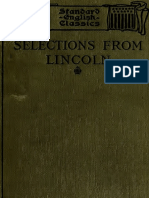 Abraham Lincoln - Selections from Letters and Speeches 1911