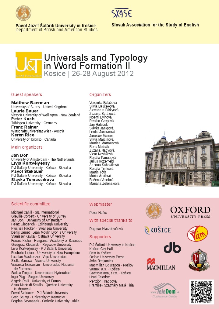 Universals in Word Formation 2012 | PDF