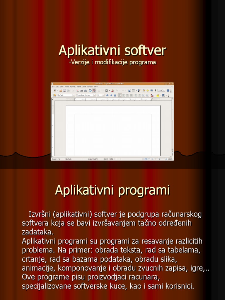 Aplikativni Softver | PDF