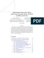 Mobisend Deliverable Sp4A: Link Layer Security Issues in Ipv6 Mobility Protocols