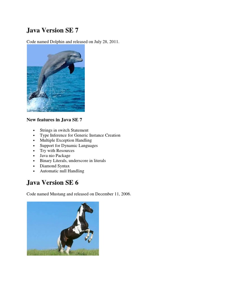 Java SE 6 & 7 Features Overview | PDF