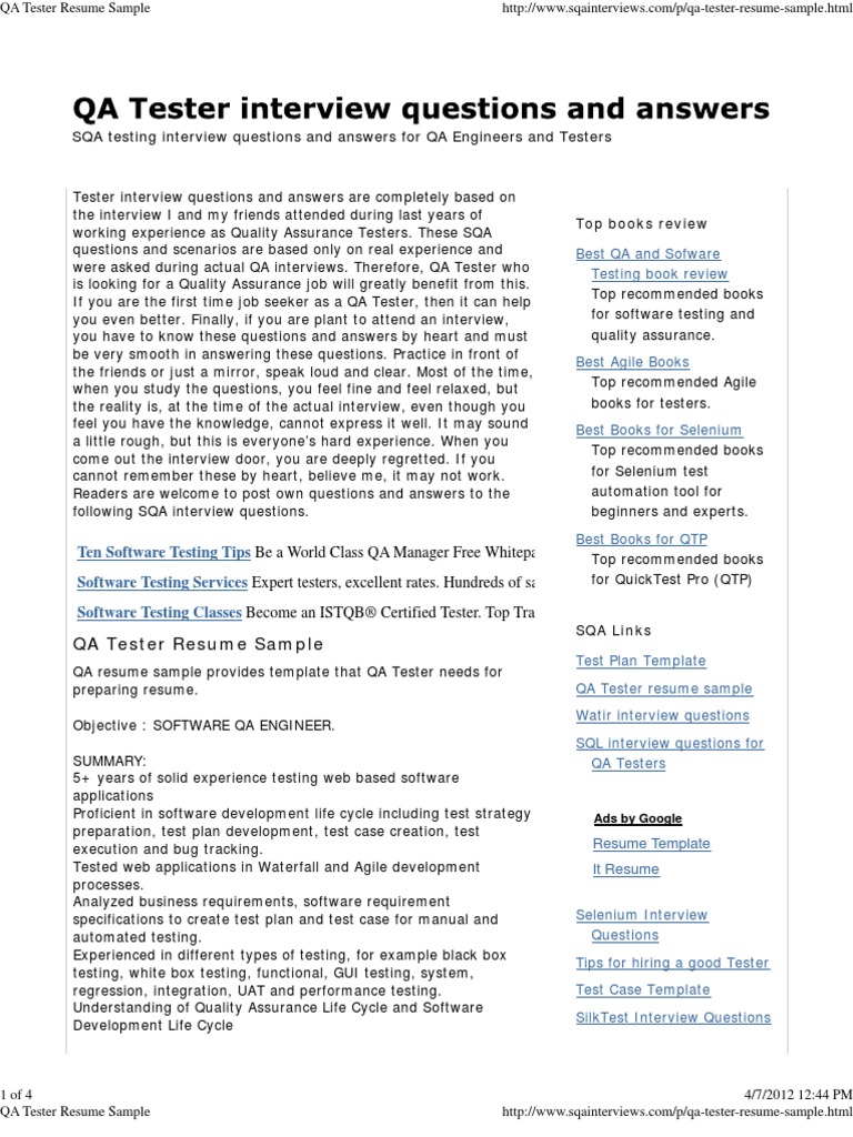 Testing Jobs Salary