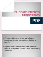 El Complemento Predicativo