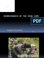 Biomechanics of The High Jump: Presented by:CARLA BATANG