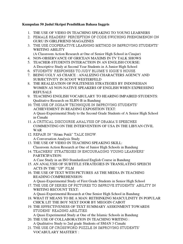 Contoh proposal qualitative research pendidikan bahasa inggris 07 picture