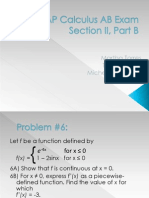 AP Calculus AB Exam, Number 6 2007