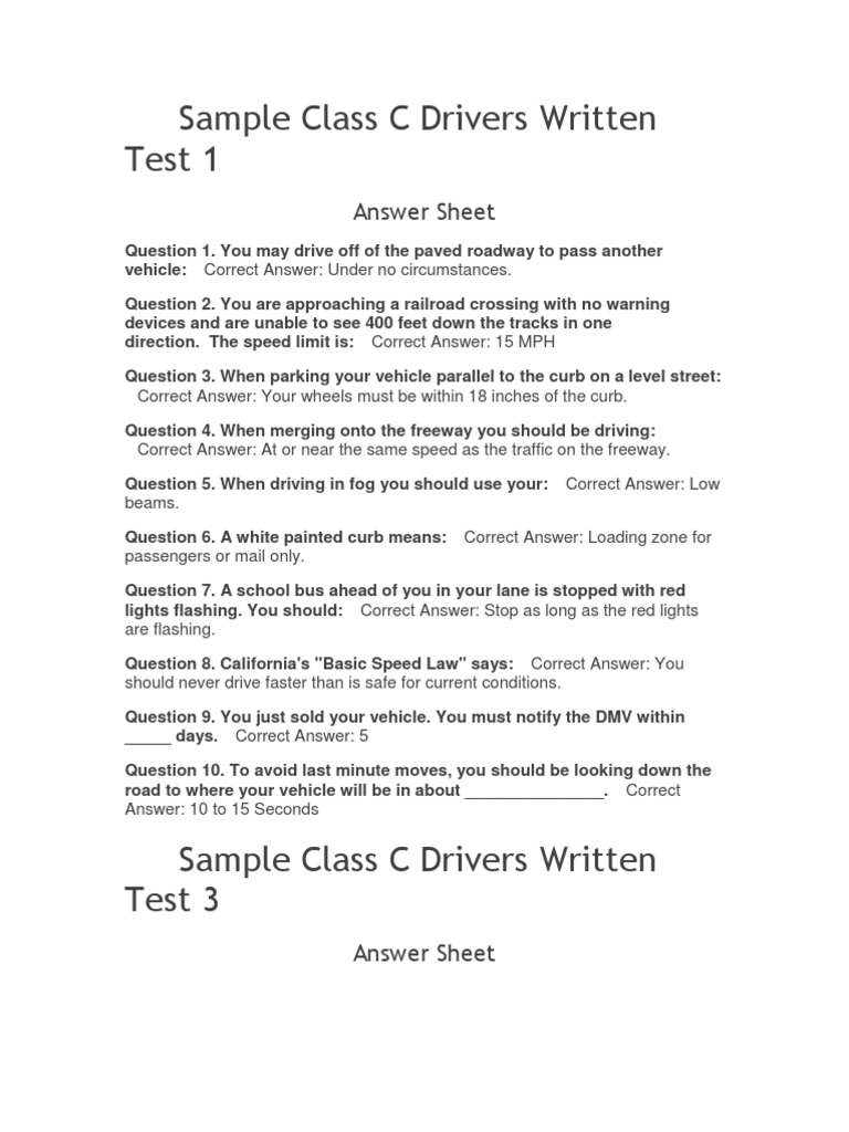 California DMV Test Questions Pedestrian Crossing Traffic