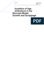 Calculation of Age Distributions in The Nonroad Model: Growth and Scrappage