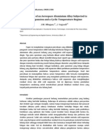 Journal Review - Fatigue Life of An Aerospace Aluminium Alloy Subjected To Cold Expansion and A Cyclic Temperature Regime