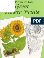 Color your own great flower prints