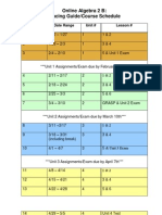 Online Algebra 2B Pacing Guide