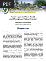 Download Policy Paper Membangun Komitmen Daerahuntuk Meningkatan Motivasi Provider by Puslitbang Humaniora dan Manajemen Kesehatan SN121736484 doc pdf