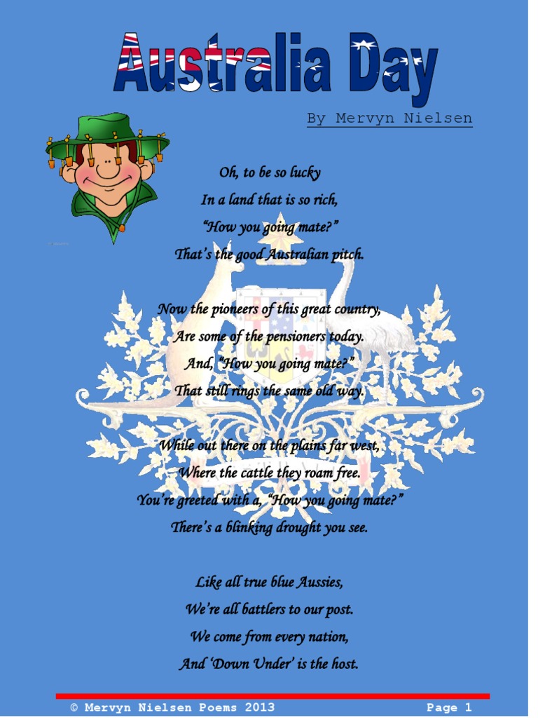 Mervyn Nielsen 'Australia Day' Poem © | PDF