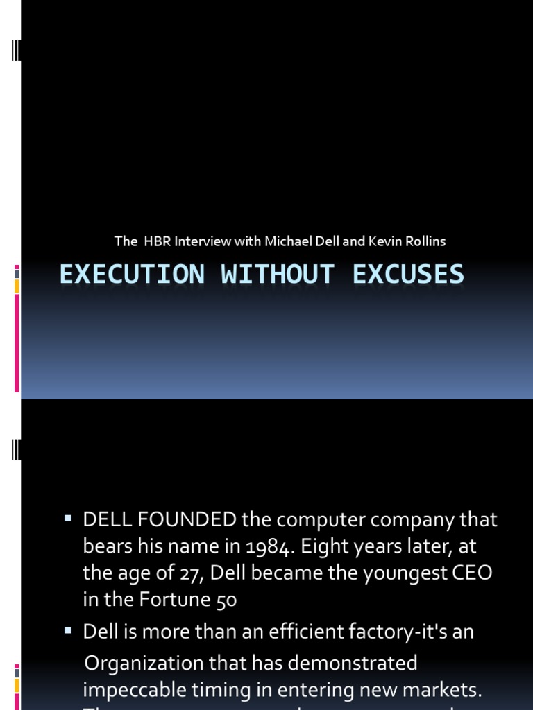 Dell's Execution Culture Explained | PDF | Dell | Research And Development