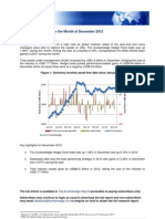 Eurekahedge January 2013 - Asset Flows Update for the Month of December 2012