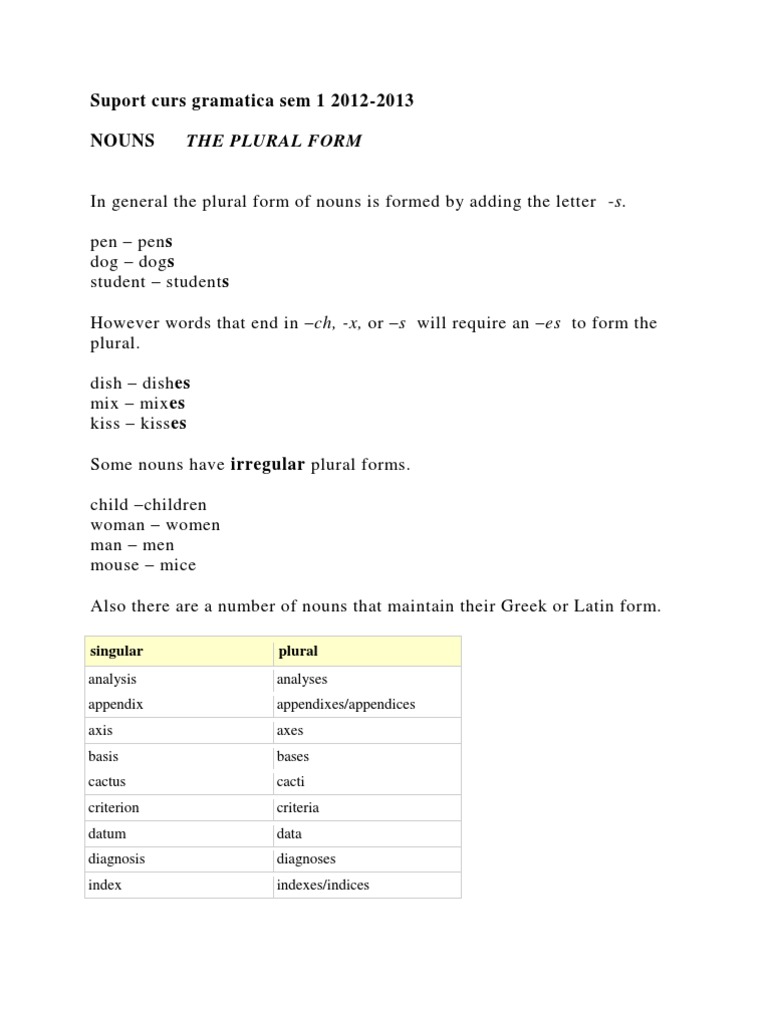 Noun and Verb Grammar Guide | PDF | Language Arts & Discipline