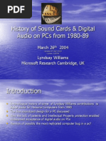 PC SoundCard and Digital Audio History by Lyndsay Williams 1980 - 1989