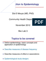 Introduction To Epidemiology