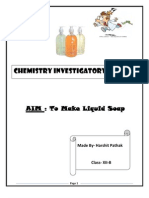 Make Liquid Soap Chemistry Project