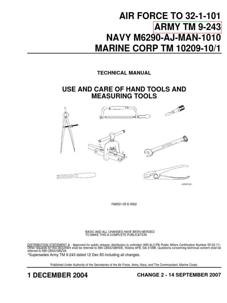 Military Tool Use & Care Guide | PDF