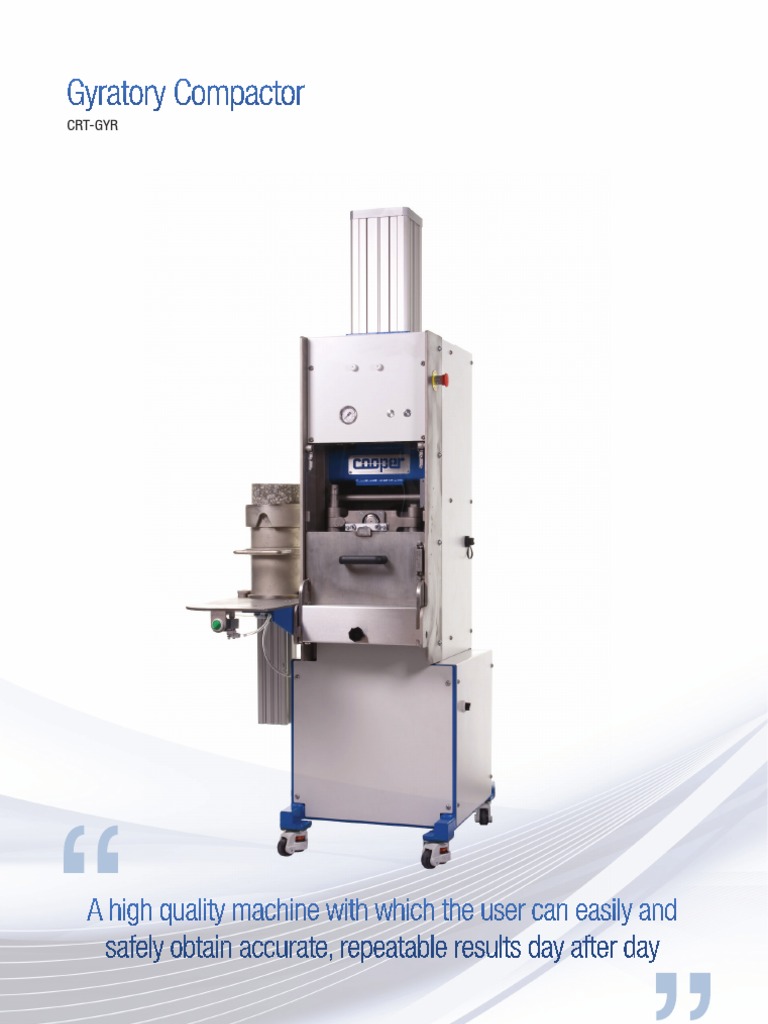 Superpave Gyratory Compactor | PDF | Calibration | Density