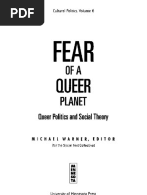 Michael Warner Ed Fear Of A Queer Planet Queer Politics - 