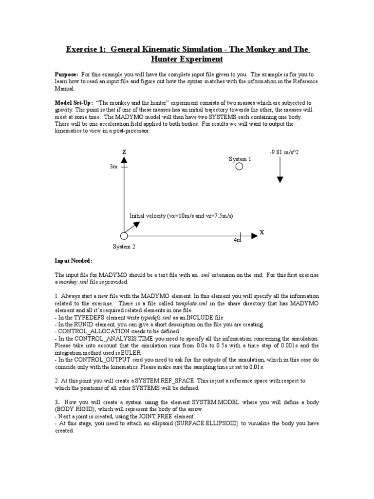 General Kinematic Simulation - The Monkey and The Hunter Experiment ...