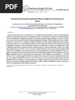Download Phytochemical analysis and bioactivities of Argemone mexicana Linn leaves by Apurba Sarker Apu SN121793032 doc pdf