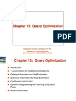 Chapter 13: Query Optimization: Database System Concepts, 6 Ed