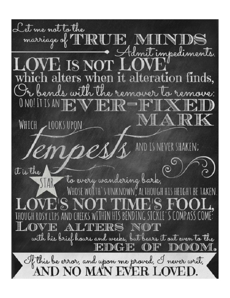 Sonnet 116 | PDF