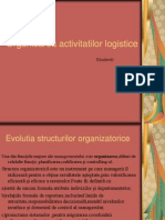 Organizarea Activitatilor Logistice