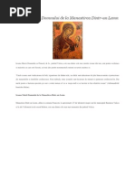 Icoana Maicii Domnului de La Manastirea Dintr