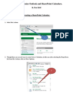 How To Synchronize Outlook and Sharepoint Calendars.: Creating A Sharepoint Calendar