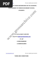 Download Effect of Home Background on the Academic Performance of Senior Secondary School Students by grossarchive SN121812559 doc pdf