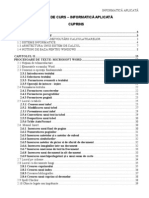 Curs Informatica Aplicata Anul 1