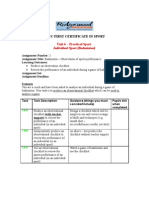 Badminton Observation Checklist